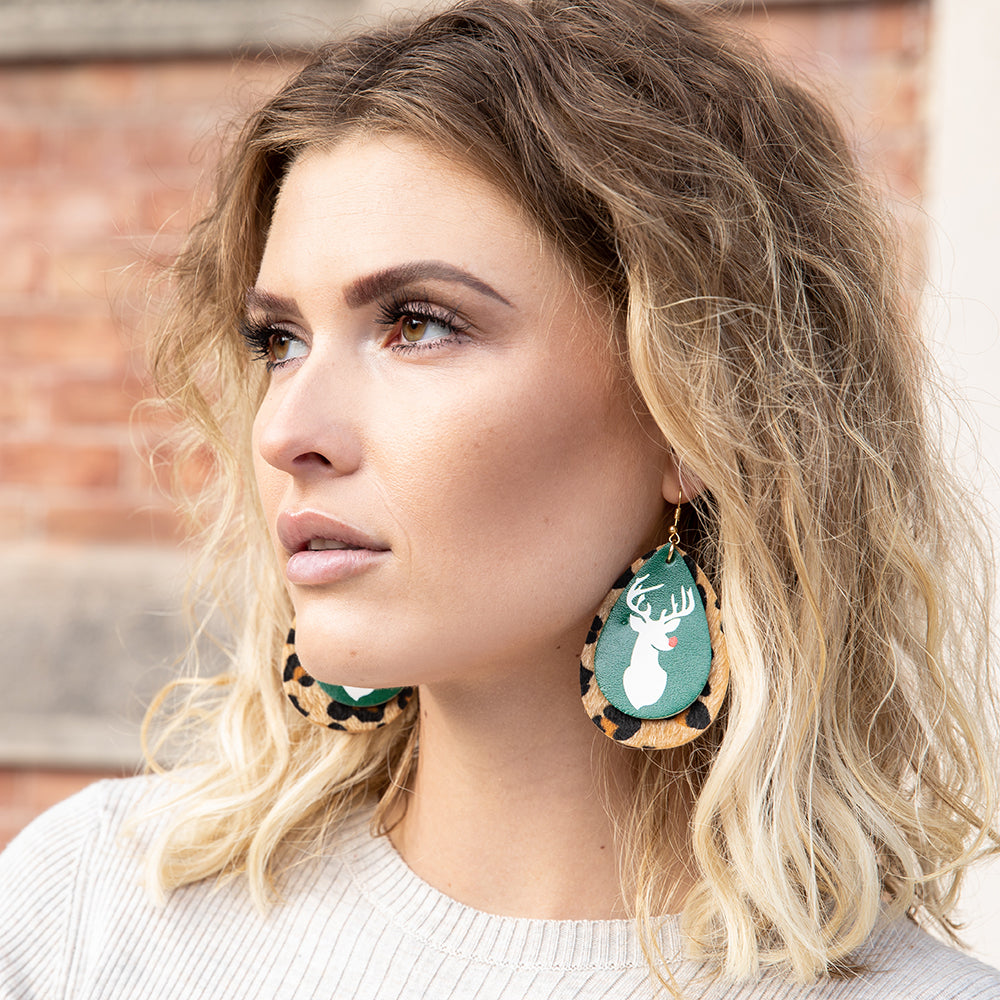 Reindeer Earring Set