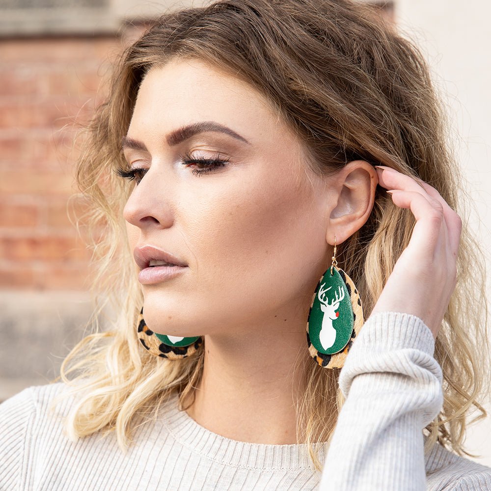 Reindeer Earring Set