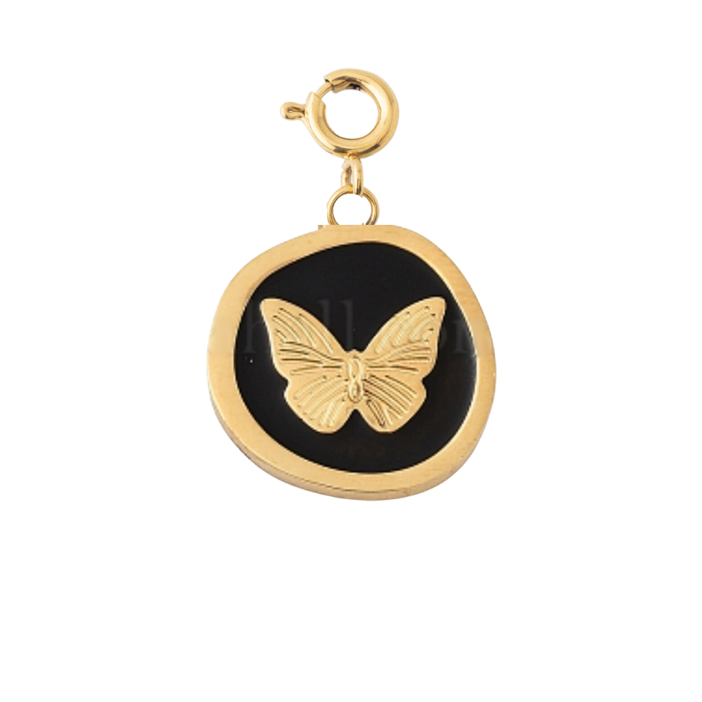 BLACK ENCIRCLED BUTTERFLY