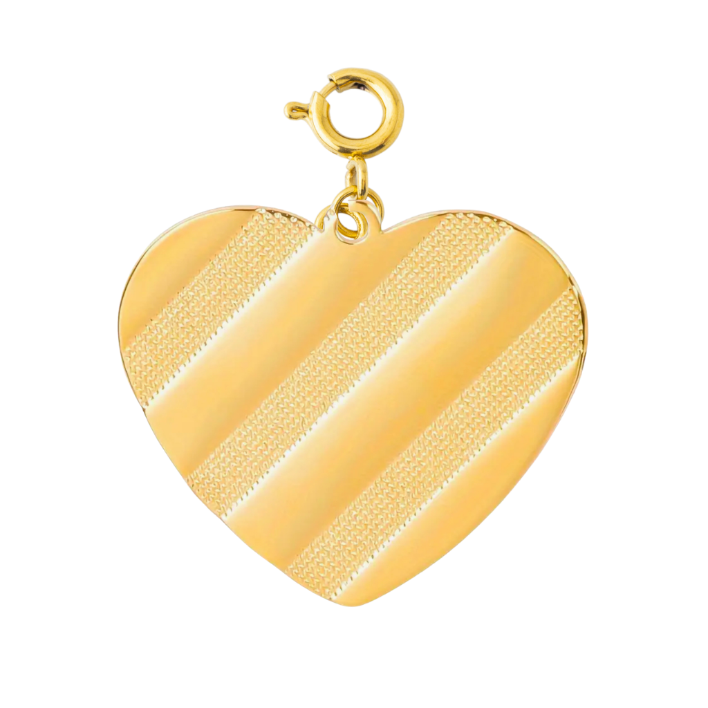 GOLD STRIPED HEART