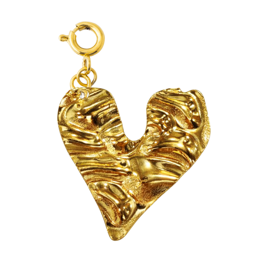 GOLD WAVY HEART