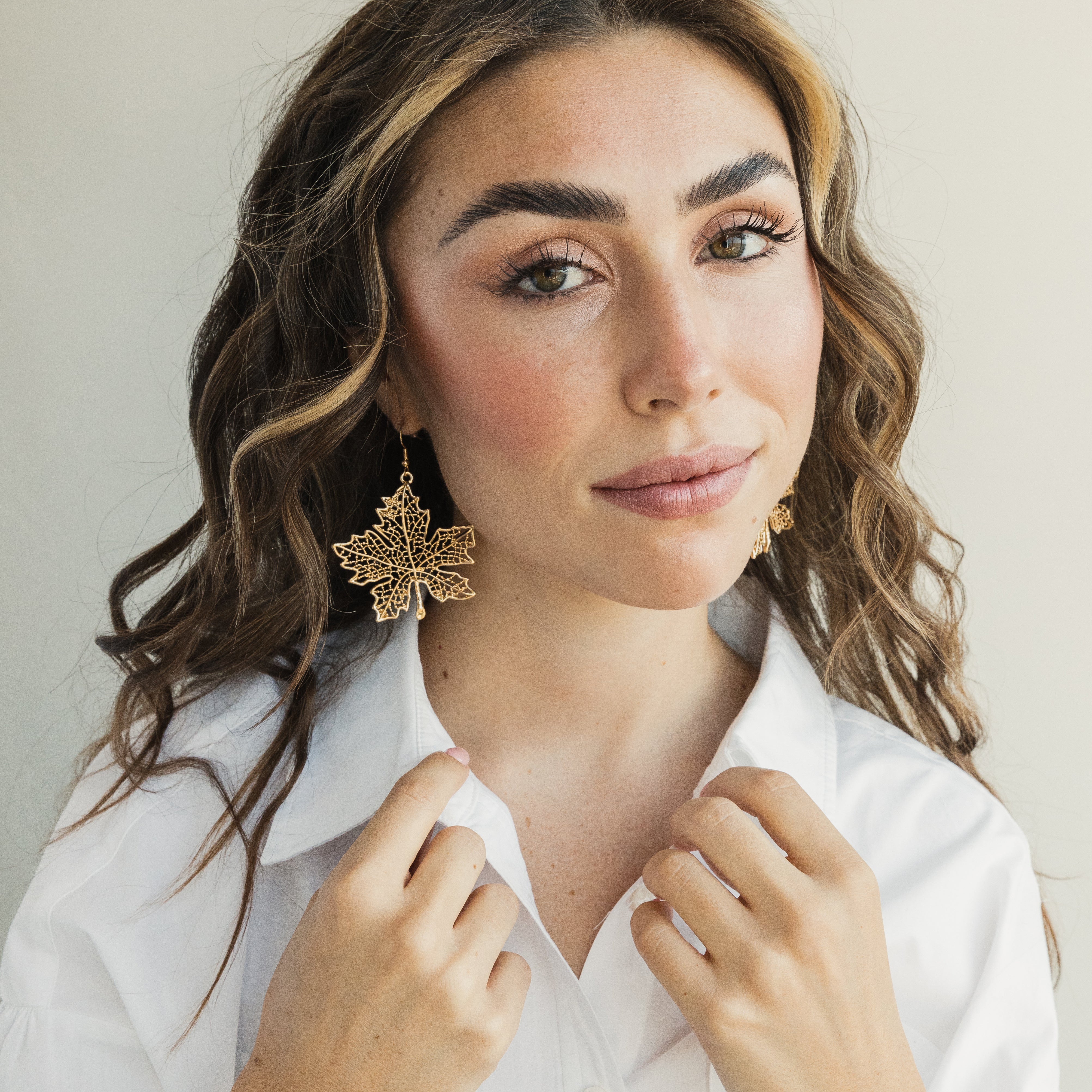 Maple Leaf Earring