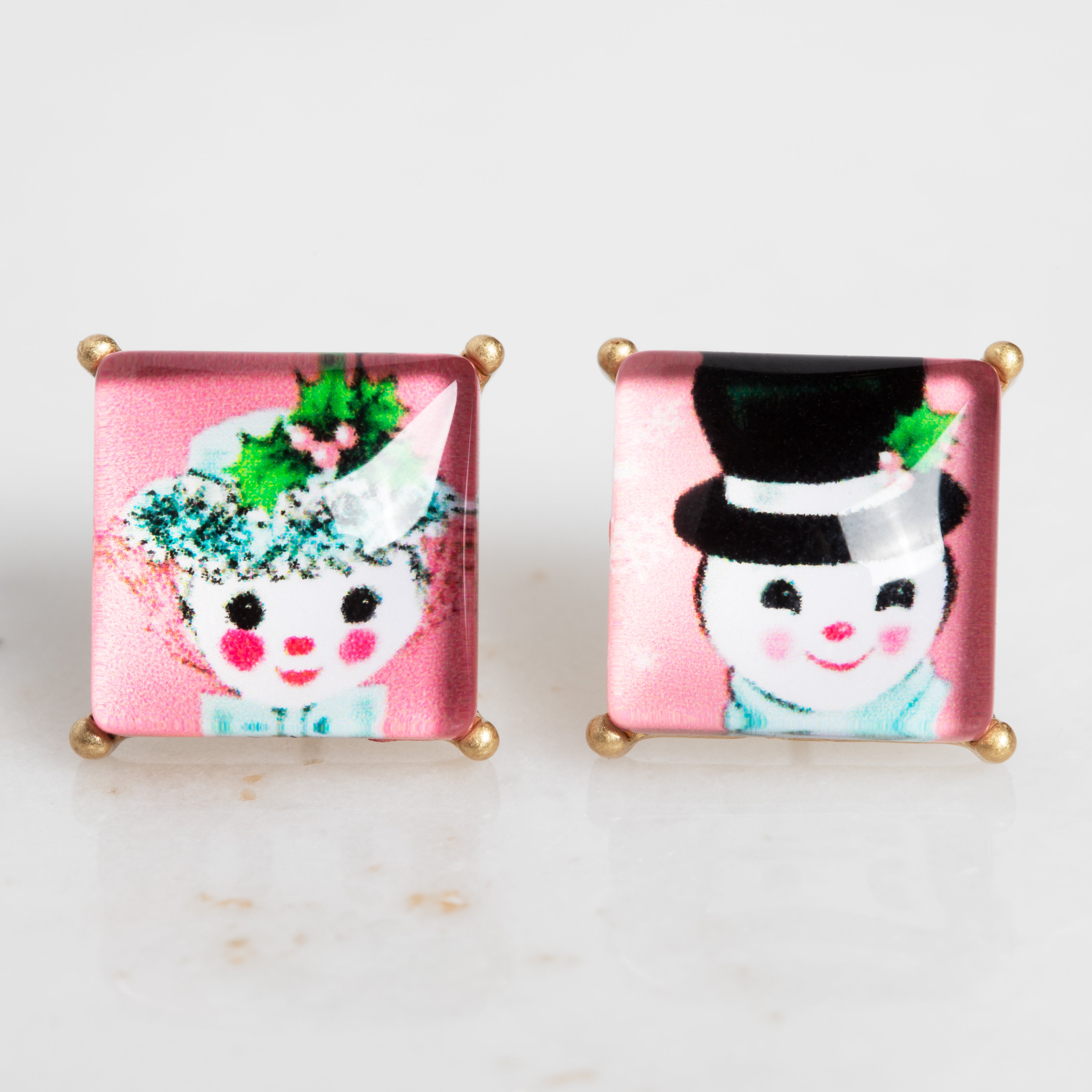 Snowman Earrings