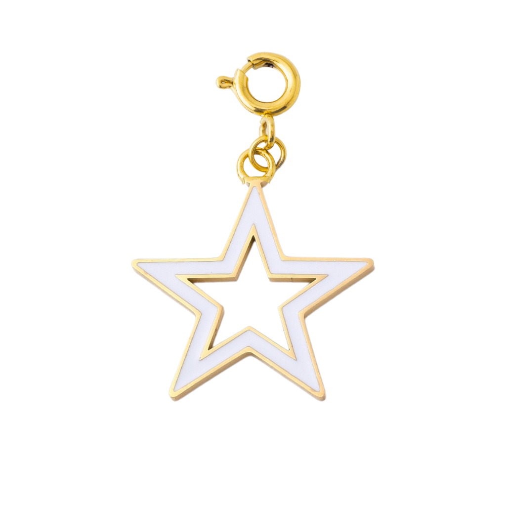 HOLLOW STAR WHITE - Lolo's Jewelry