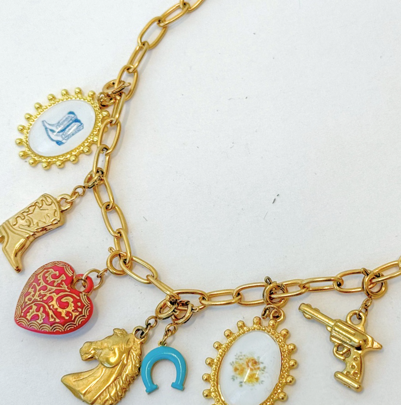 RED AND GOLD LOVE - Lolo's Jewelry