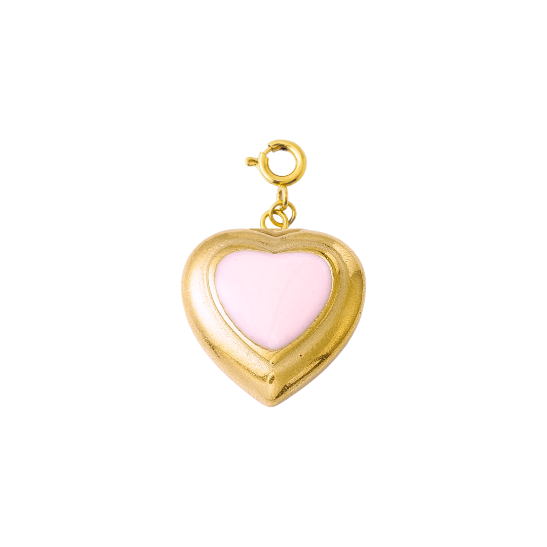 GOLD AND PINK HEART