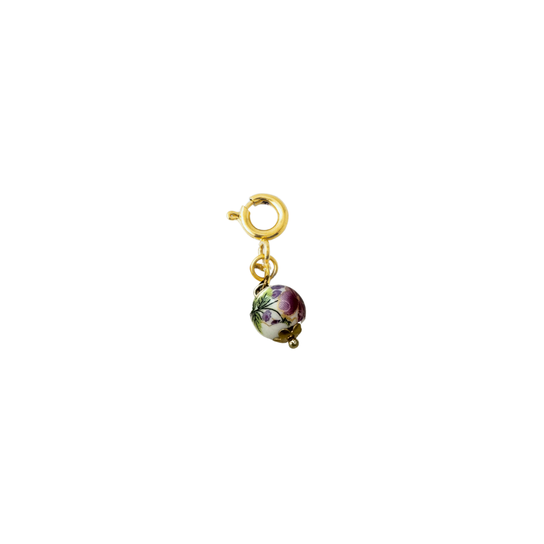 PORCELAIN PURPLE BEAD