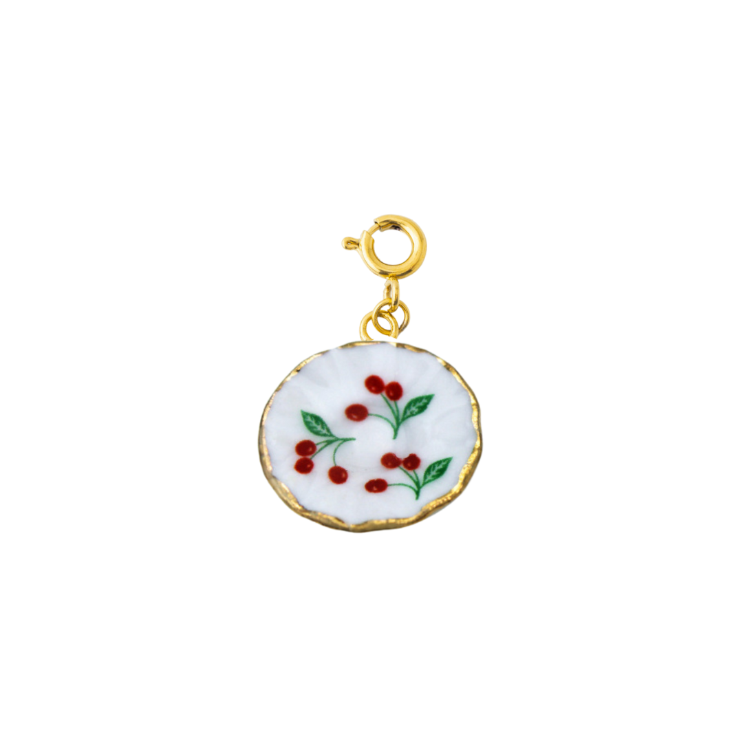 PORCELAIN CHERRY PLATE