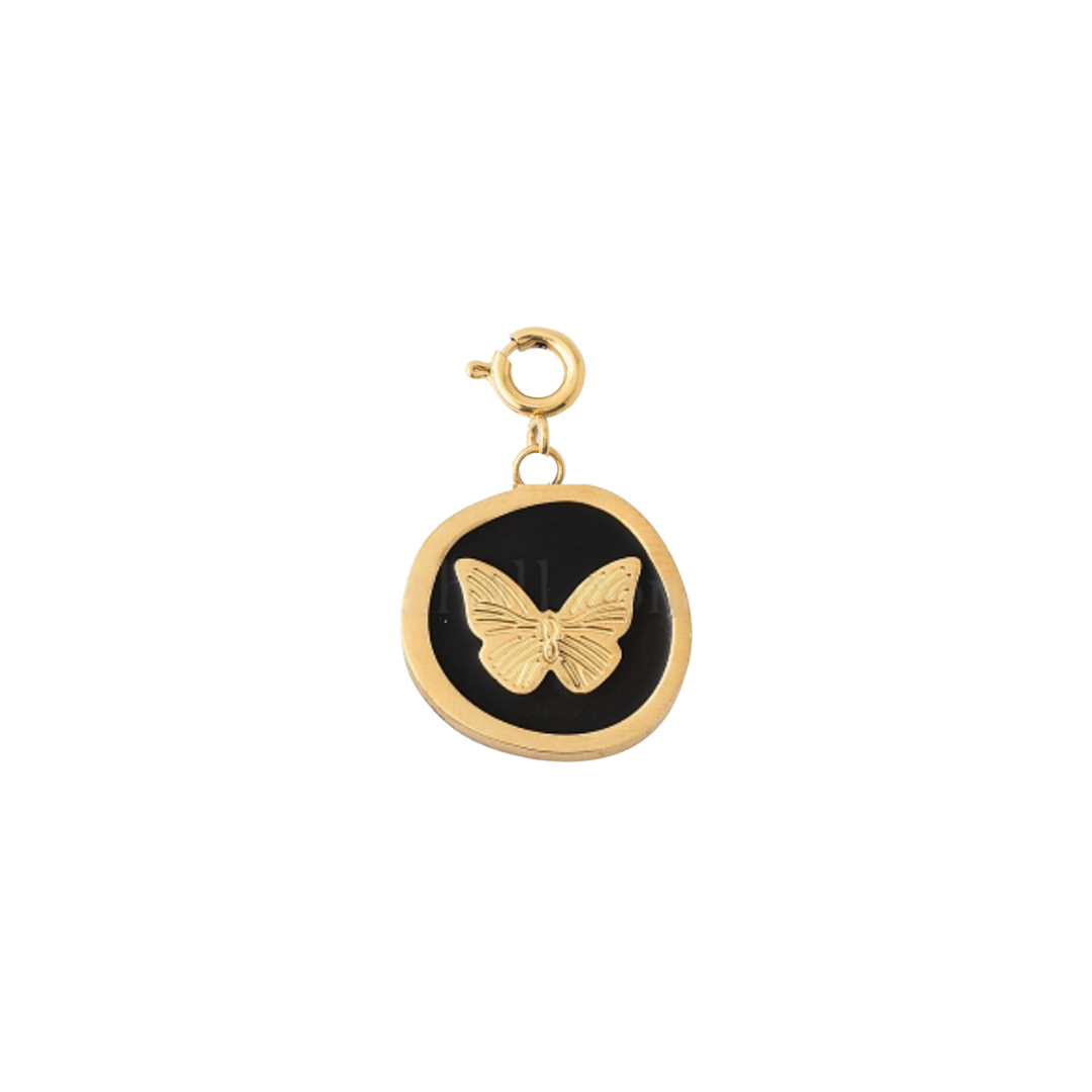 BLACK ENCIRCLED BUTTERFLY