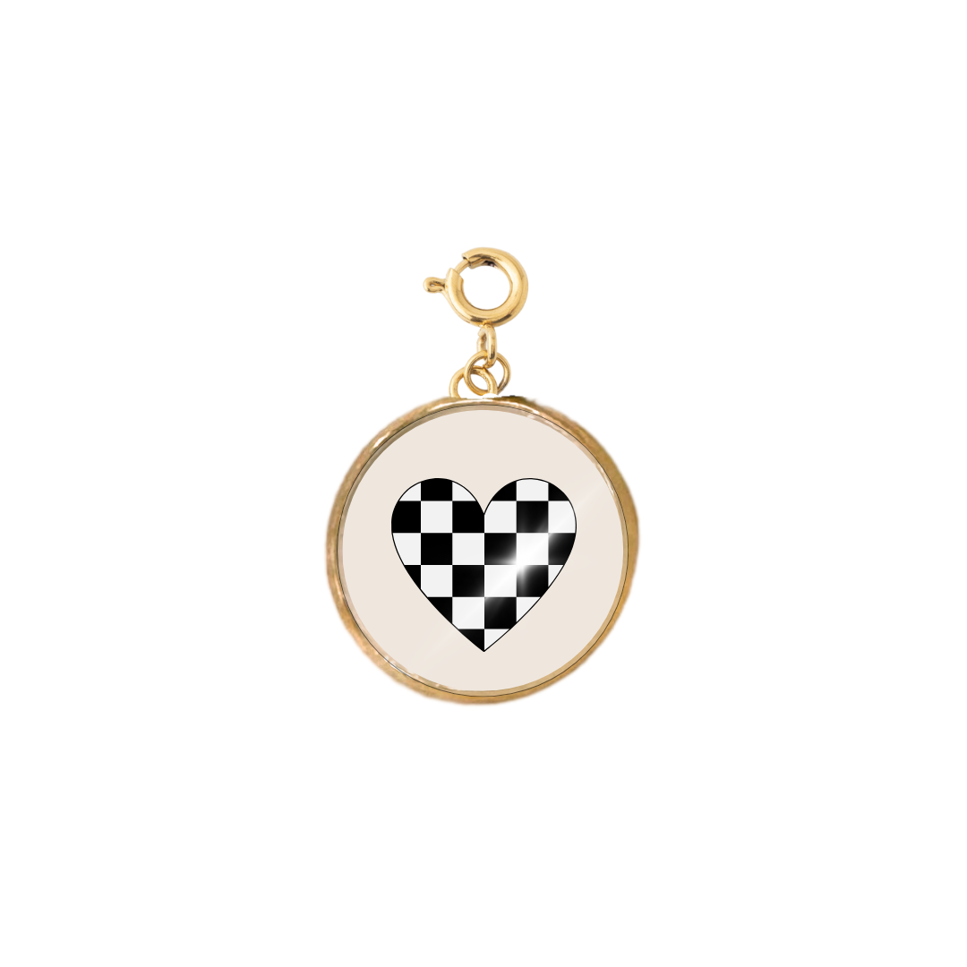 CHECKERED HEART PIC