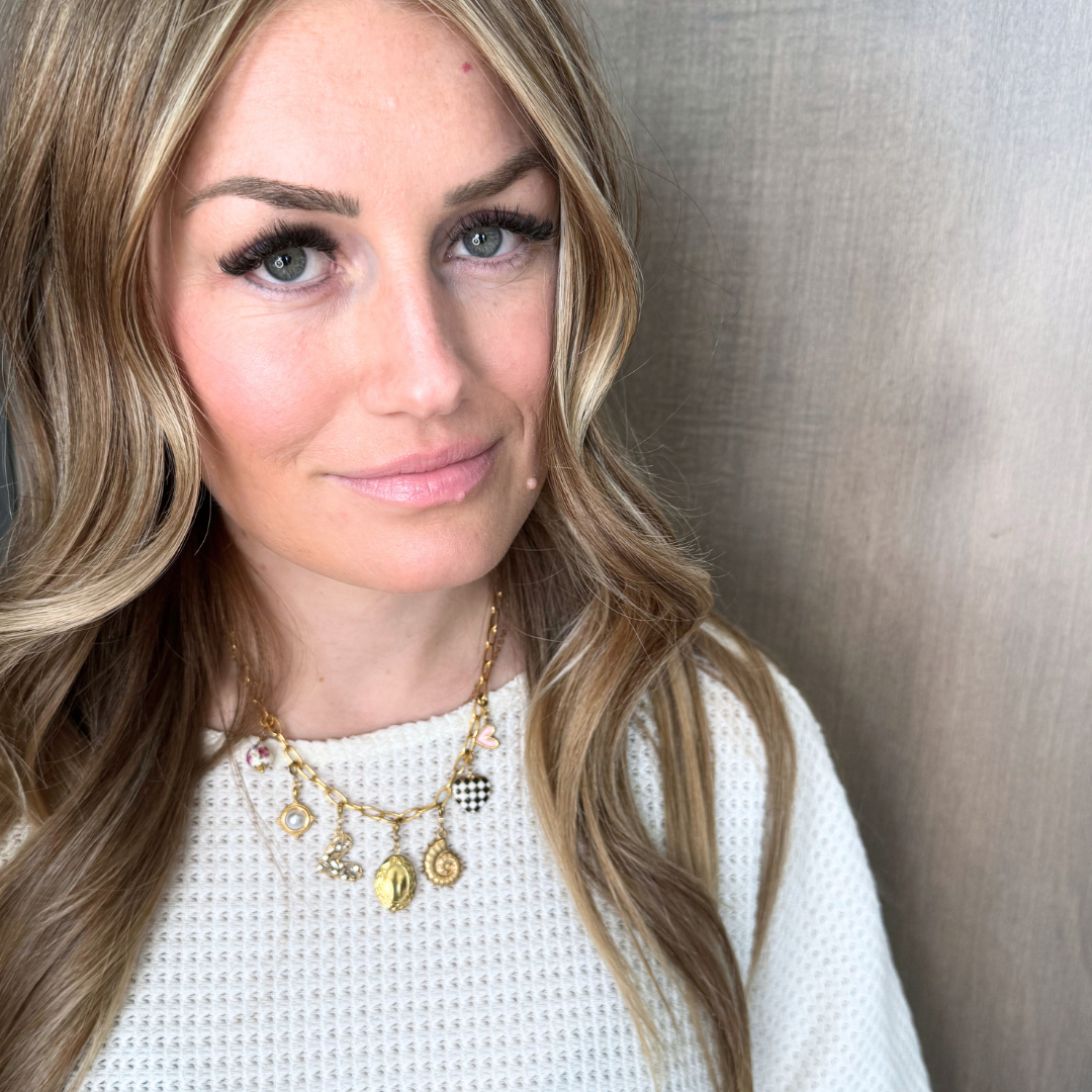 MEDIUM CHECKED HEART - Lolo's Jewelry