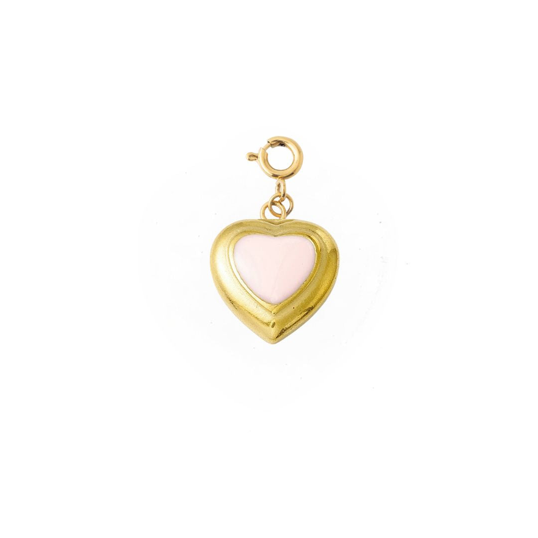 GOLD AND PINK HEART