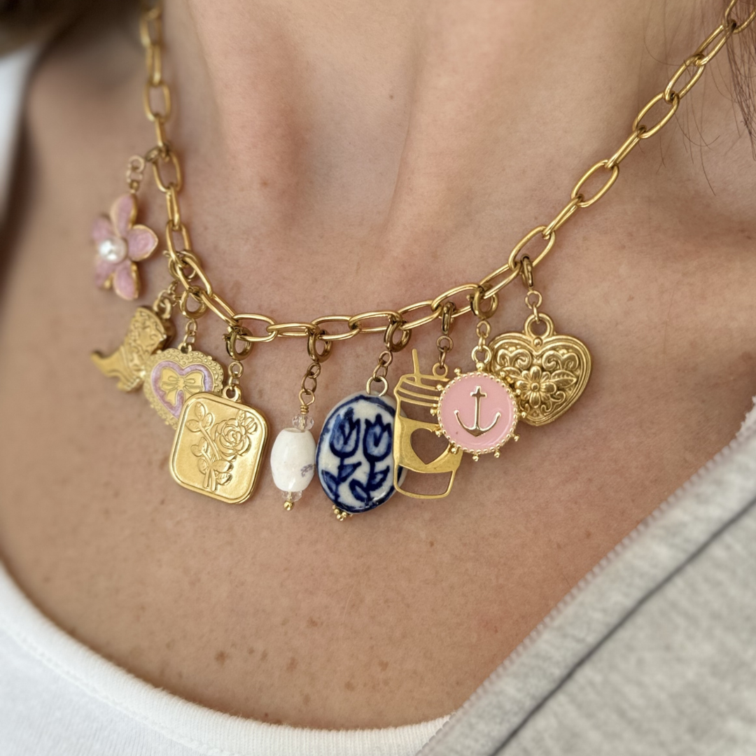 PORCELAIN FLORAL DROP