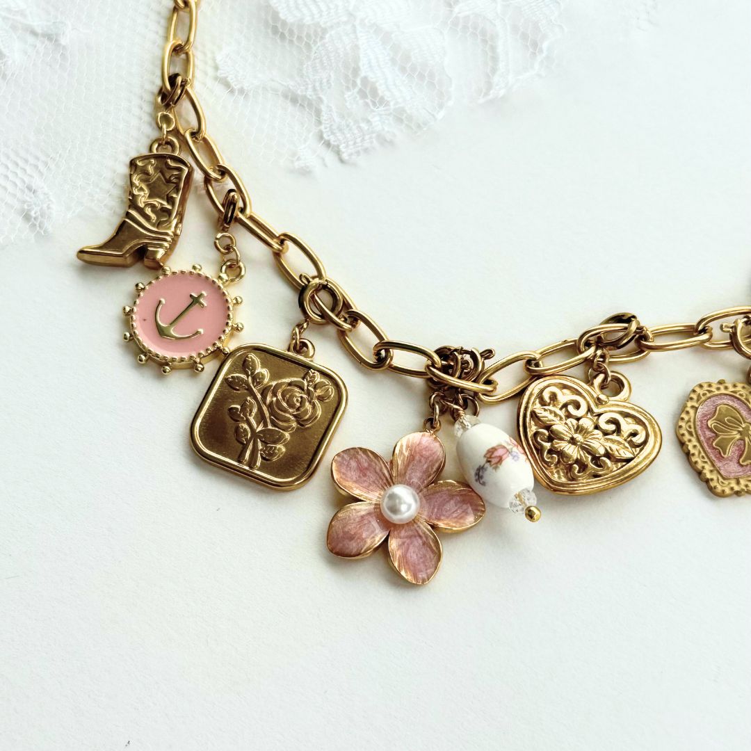 PINK AND PEARL FLOWER