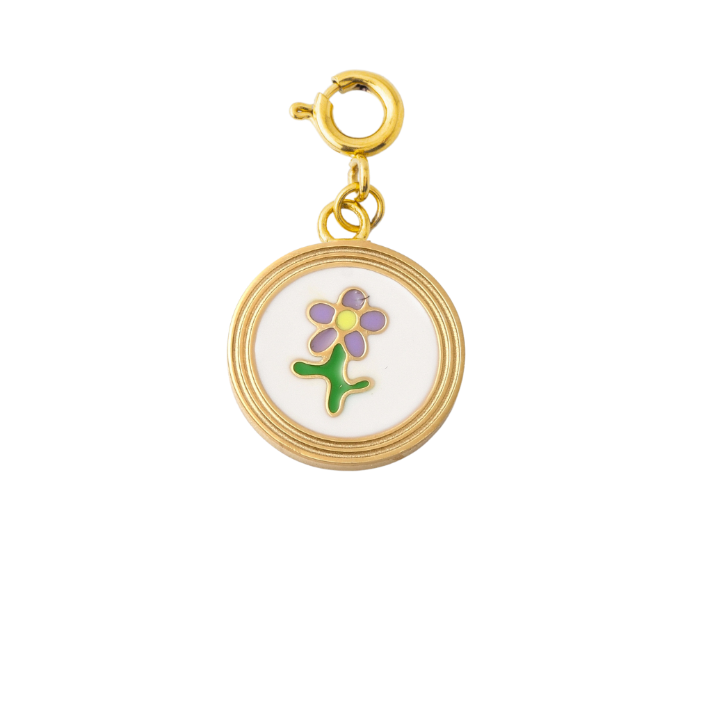 DAISY CIRCLE WHITE - Lolo's Jewelry