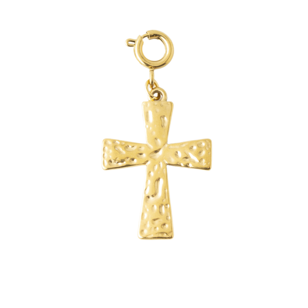TEXTURED CROSS - Lolo's Jewelry