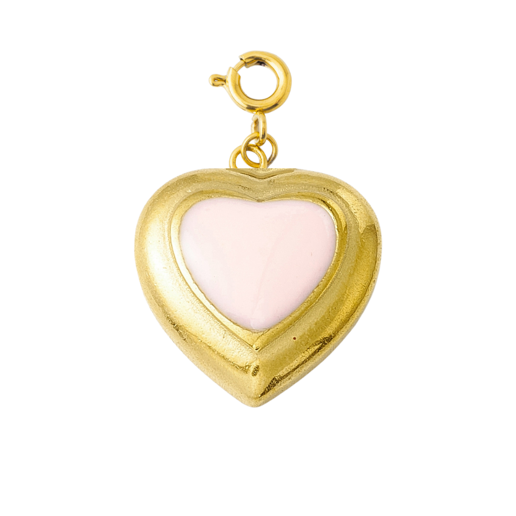 GOLD AND PINK HEART