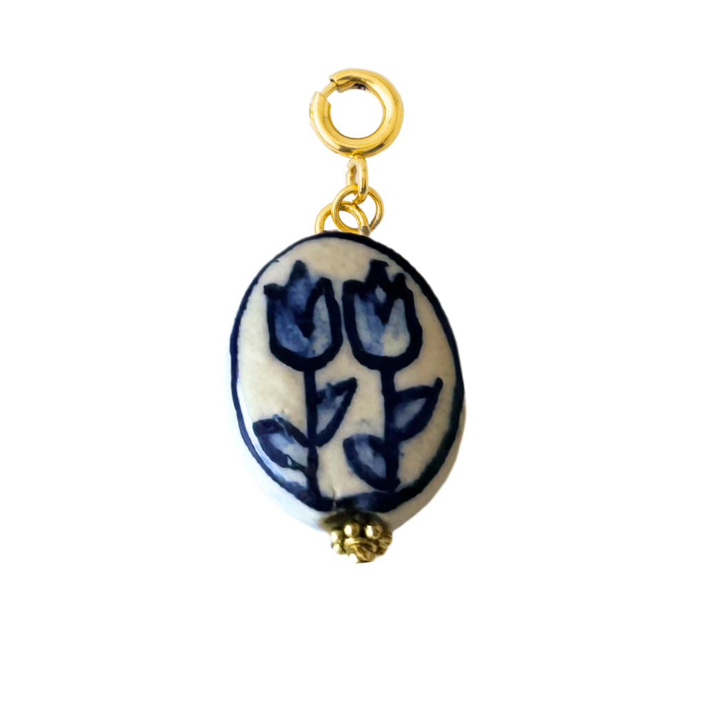 PORCELAIN FLORAL DROP