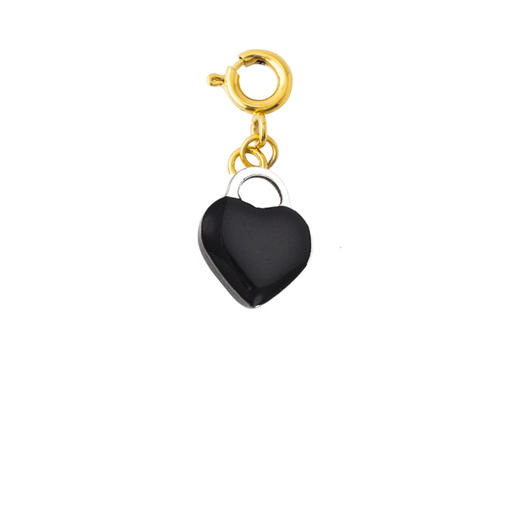 BLACK BASIC HEART - Lolo's Jewelry