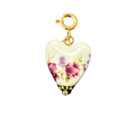 HEART FLORAL PORCELAIN