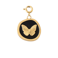 BLACK ENCIRCLED BUTTERFLY