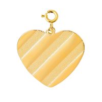 GOLD STRIPED HEART