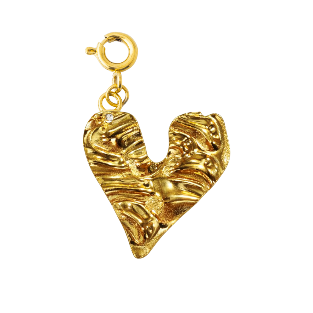 GOLD WAVY HEART