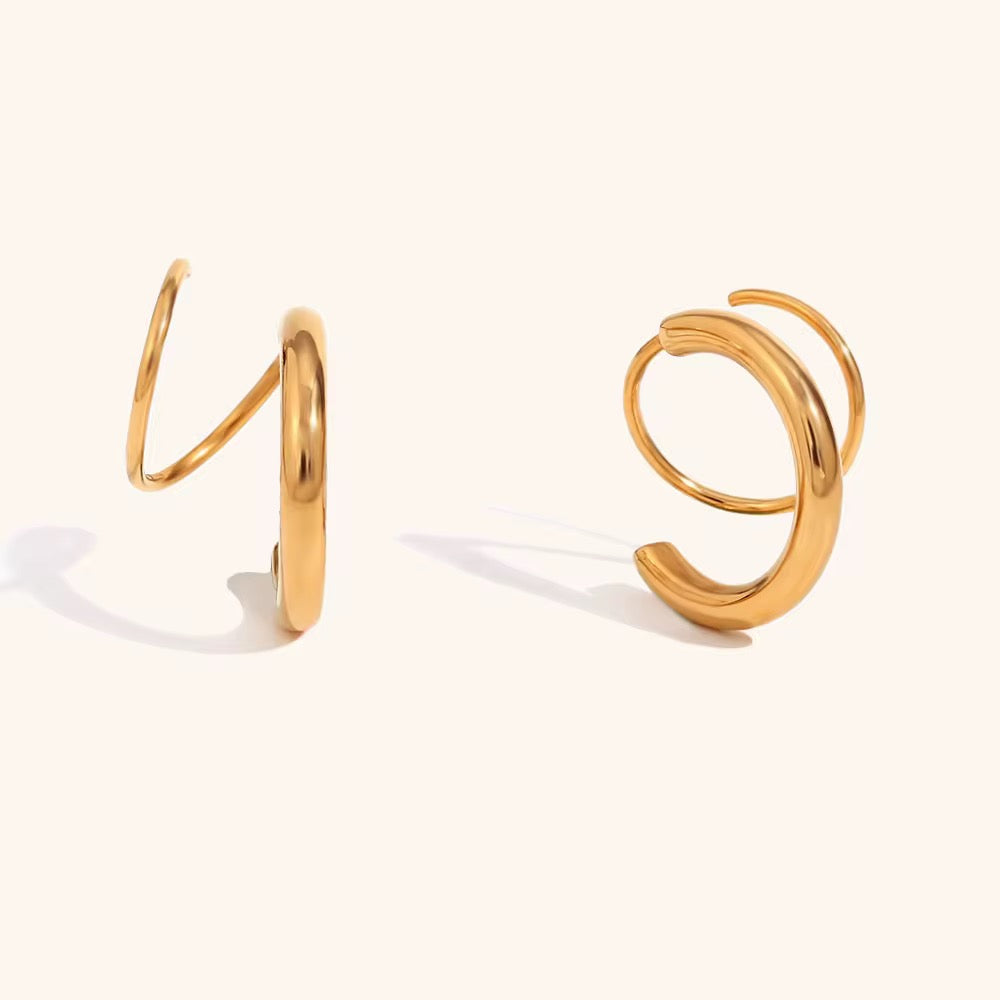 Twisty Double Hoops