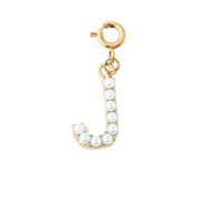 PRETTY PEARL INITIAL - J