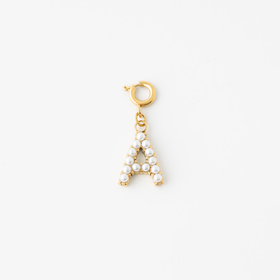 Pretty Pearl Initial Charm