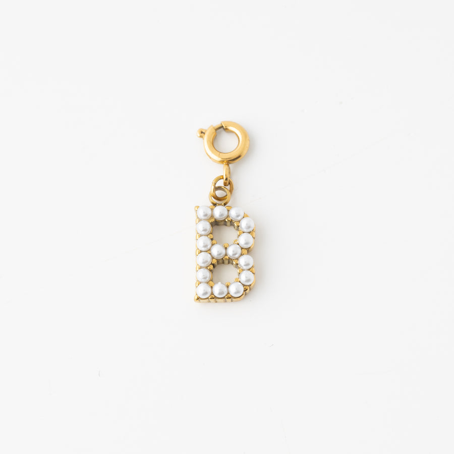 Pretty Pearl Initial Charm