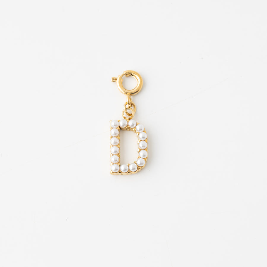 Pretty Pearl Initial Charm