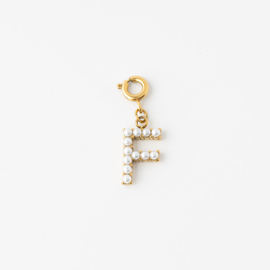 Pretty Pearl Initial Charm