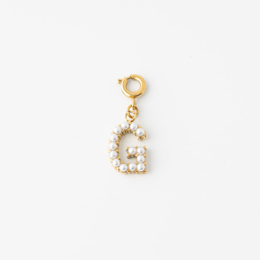 Pretty Pearl Initial Charm