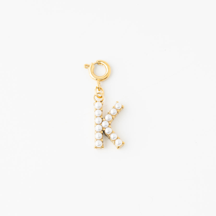 Pretty Pearl Initial Charm