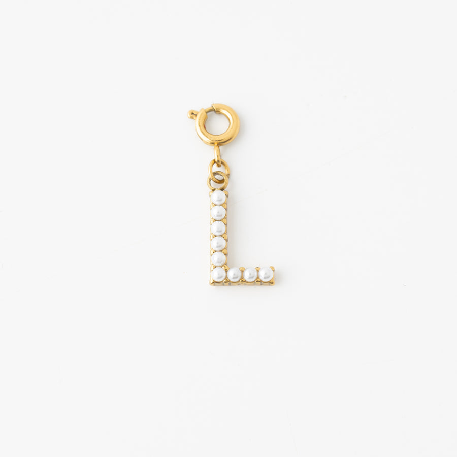 Pretty Pearl Initial Charm