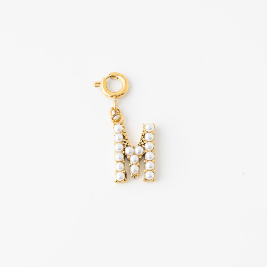 Pretty Pearl Initial Charm