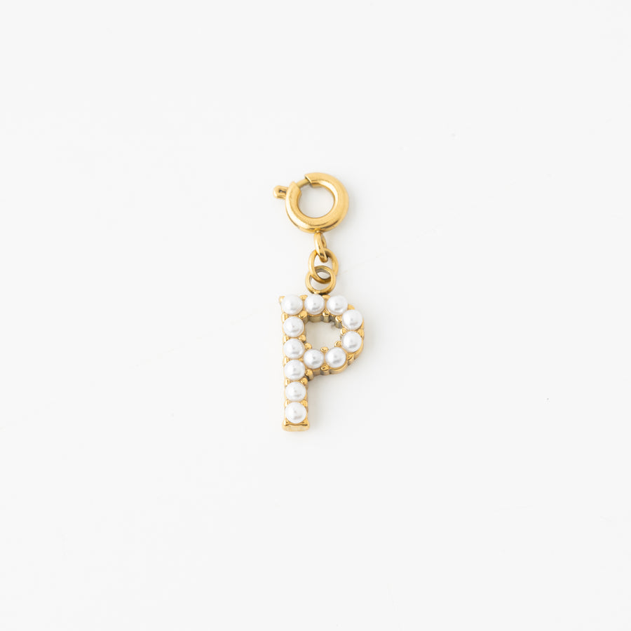 Pretty Pearl Initial Charm