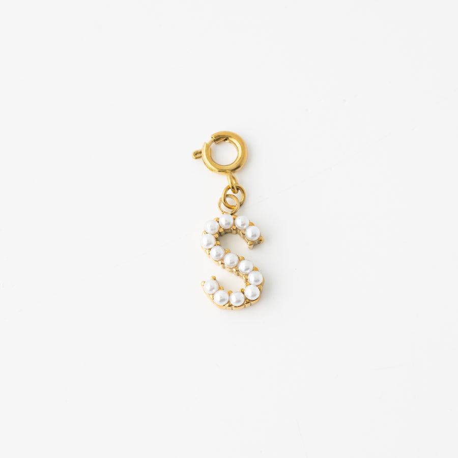 Pretty Pearl Initial Charm