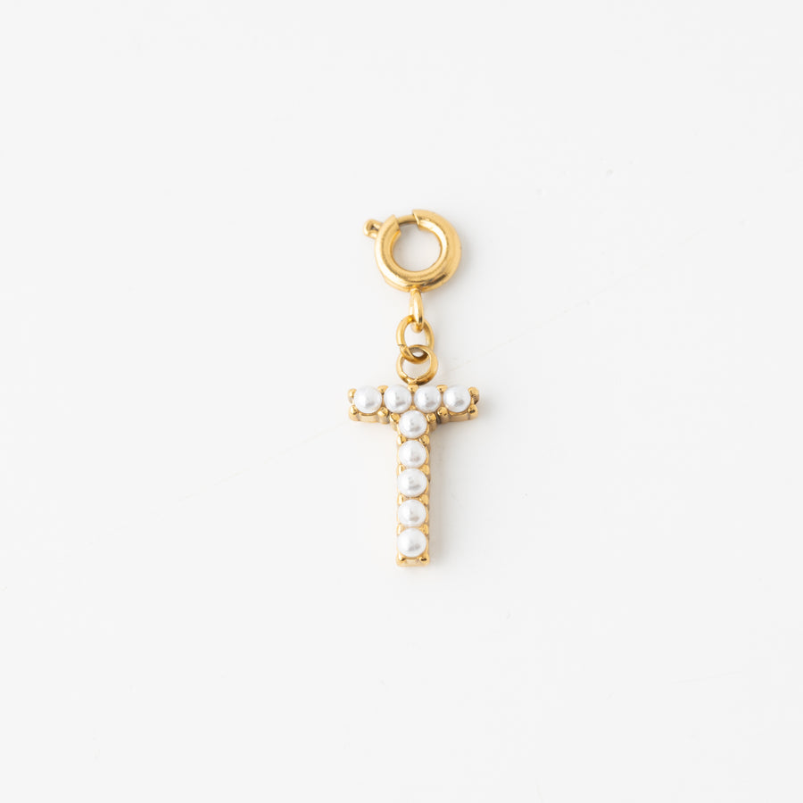 Pretty Pearl Initial Charm