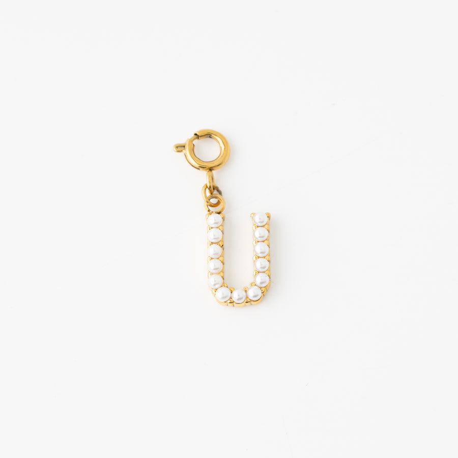 Pretty Pearl Initial Charm