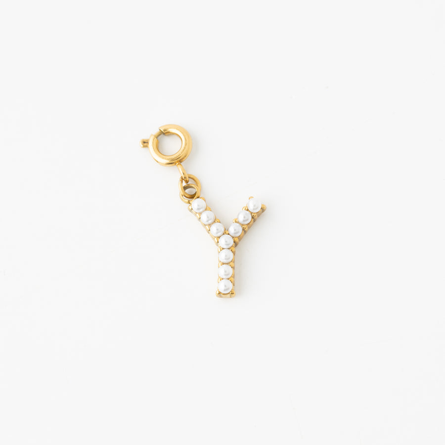 Pretty Pearl Initial Charm