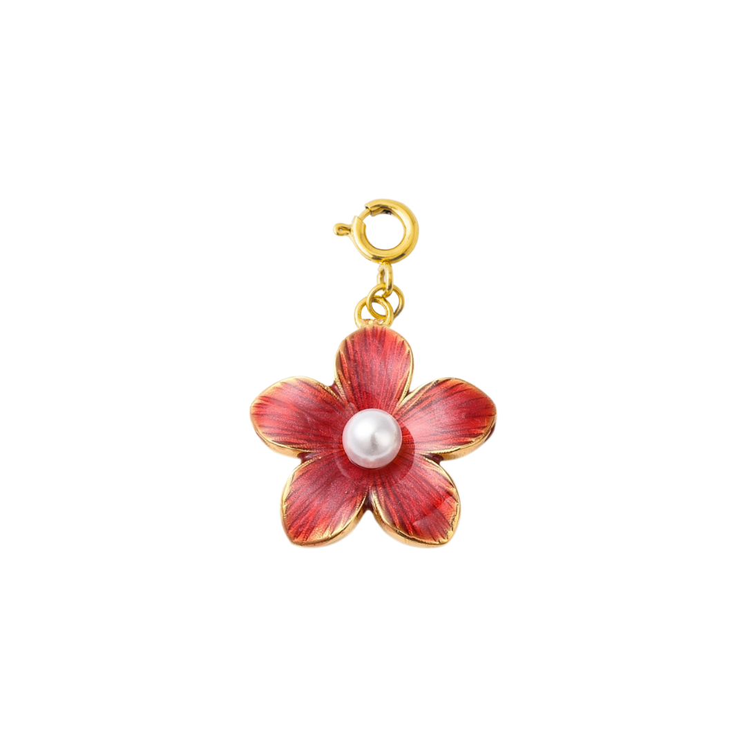 RED AND PEARL FLOWER