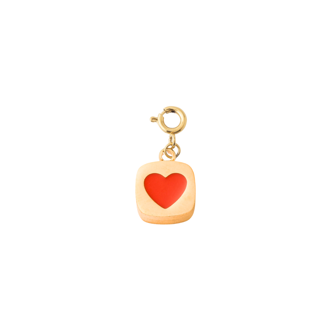 RED BLOCK HEART