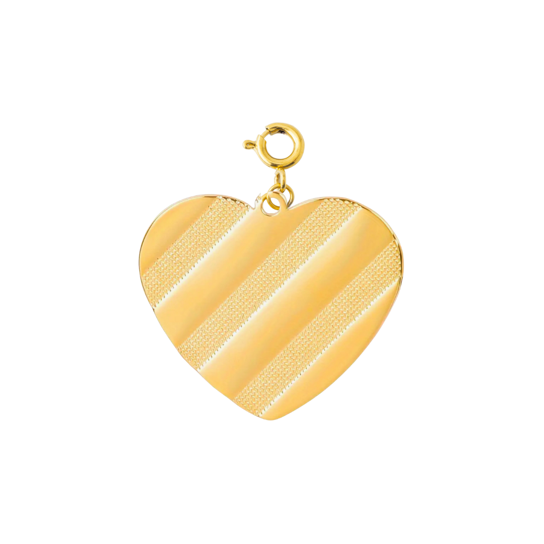 GOLD STRIPED HEART