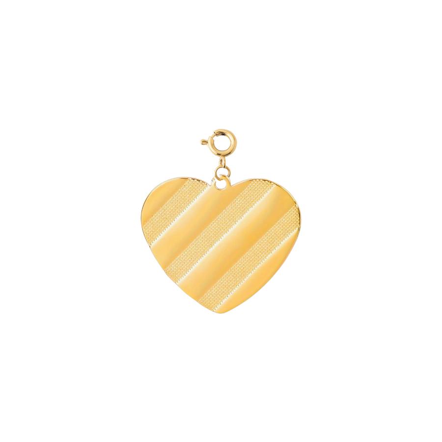 GOLD STRIPED HEART