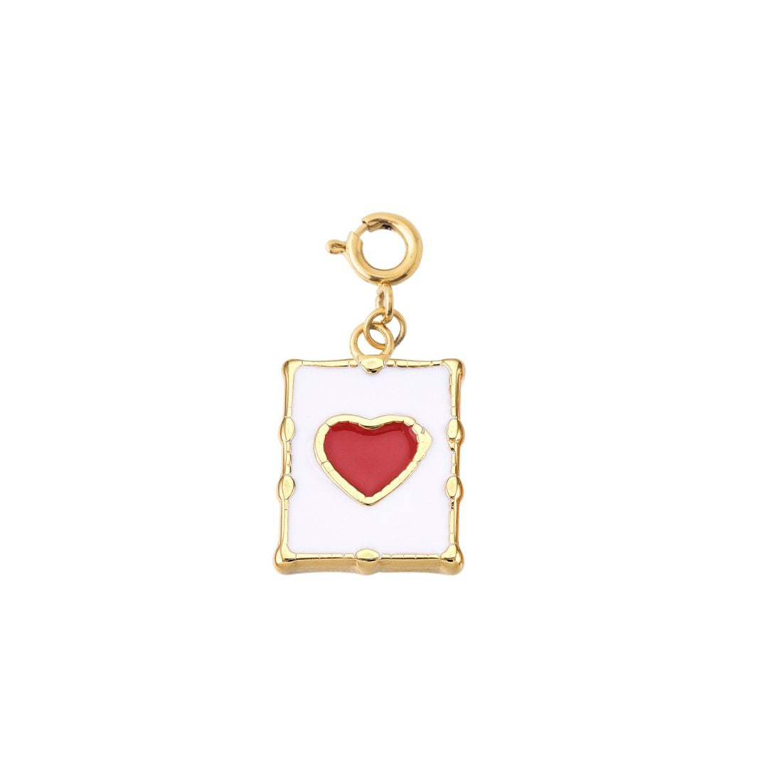 RED HEART RECTANGLE - Lolo's Jewelry