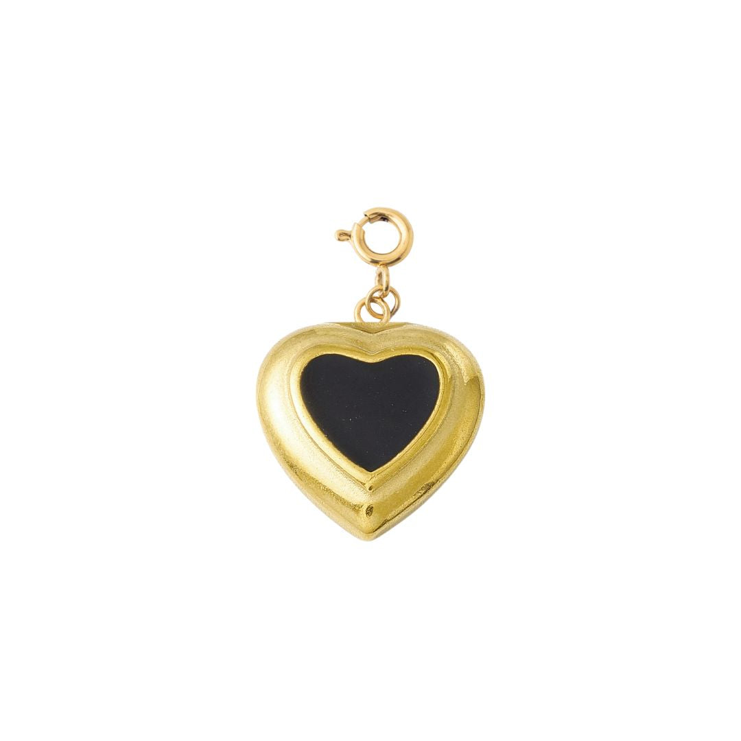BLACK AND GOLD HEART